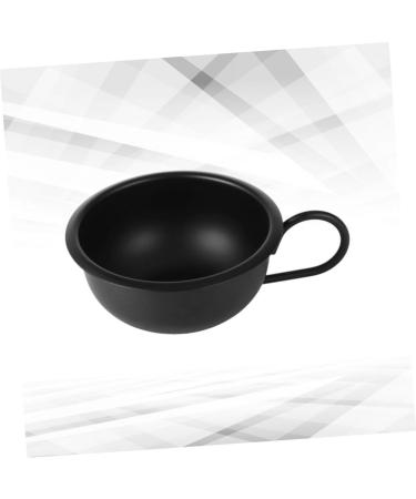 Beaupretty 2-Pack Metal Shaving Shells - Durable Wet Shave Foam & Soap Bowls Black Hair Removal Cups for Men 9.2x9.2cm - Buy Online on GoSupps.com