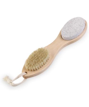Ipetboom Healies Healthy Heathe Nailbrush Pumice Stone Scrubber Pumice for Feet Pedicure Tools Callus Reducer Foot Exfoliating Brush Crusty Foot Wash Sauce Scraper Remover Wooden - Buy Online on GoSupps.com