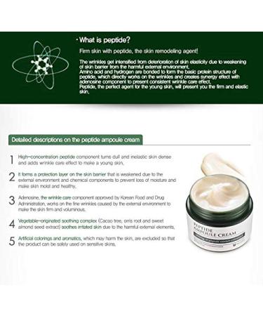 MIZON Peptide Ampoule Cream 1.69 fl oz - Anti-Wrinkle & Moisturizing Formula - Buy Online on GoSupps.com