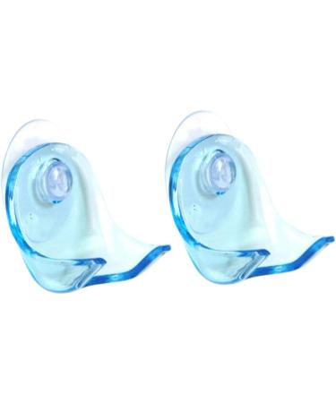 Rongweiwang Suction Razor Holder - 2-Piece Clear Bathroom Shaver Storage Rack for Easy Organization - Buy Online on GoSupps.com