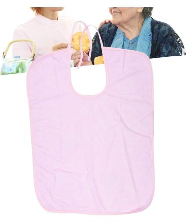 Adult Bib Skin-friendly Soft Waterproof Waterproof Bib Eating for(Light pink 50 * 70) - Buy Online on GoSupps.com
