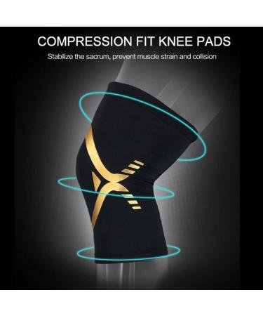 Buy X-Large Knee Brace & Patella Protector - Compression Knee Sleeve for Basketball & Running - Spring Support Kneepads - International Shipping Available - Buy Online on GoSupps.com
