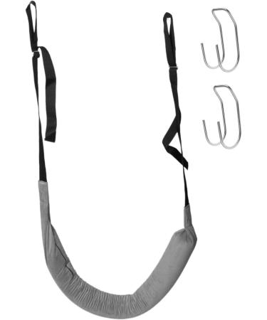 FashionCha Lumbar Retractor Belt Traction Stretch Strap Lightweight Patient Home Office Travelling Hanging Sturdy Lumbar Traction Device with Hook Grey - Buy Online on GoSupps.com