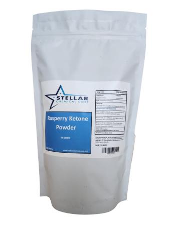 Stellar Chemical Corp Raspberry Ketone Powder  500 Grams Dietary Supplement Antioxidants Support - Pure Gluten Free - 500mg per Serving
