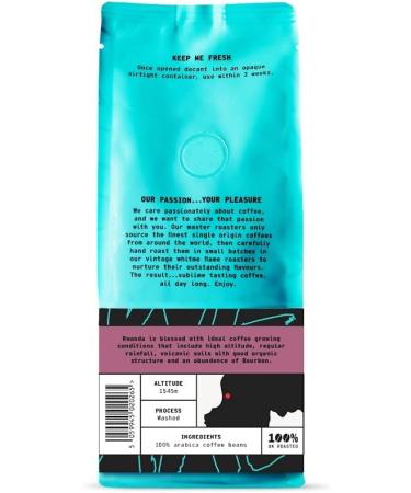 Coffee Beans 227g Bag Whole Bean Coffee Rwanda Coffee Beans Nuts & Fruits Notes 100% Arabica Light Roast Speciality Freshly Roasted Single Origin (We Are Coffee Co) Whole Bean 227 g (Pack of 1) - Buy Online on GoSupps.com