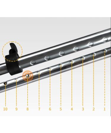 Crutches for The Elderly Non-Slip Lightweight Medical Crutches Cane for The Elderly Fracture Walker Crutches (Color : Silver) Smooth Sailing - Buy Online on GoSupps.com