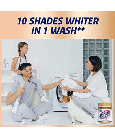 Vanish Oxi Action Crystal White Powder Fabric Stain Remover + Whitener 470g - Buy Online on GoSupps.com