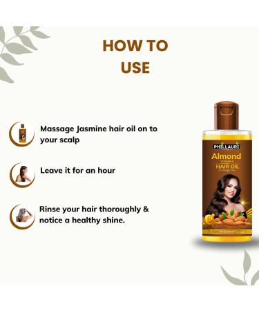 Almonds & Vitamin E Hair Growth Oil | Reduce Hairfall for Stronger & Silkier Hair | Buy Internationally - Buy Online on GoSupps.com