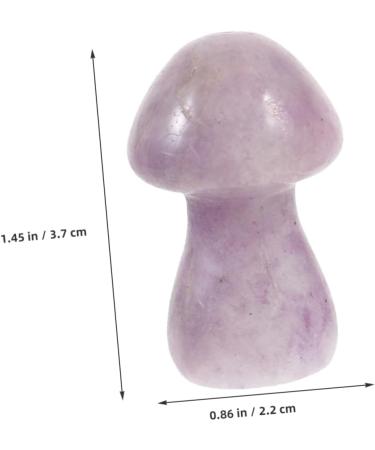 BESPORTBLE 2pcs Crystal Mushroom Mushrooms Dollhouse Mushroom Stone Decor for Flowerpot Crystal Stone Decorate - Buy Online on GoSupps.com