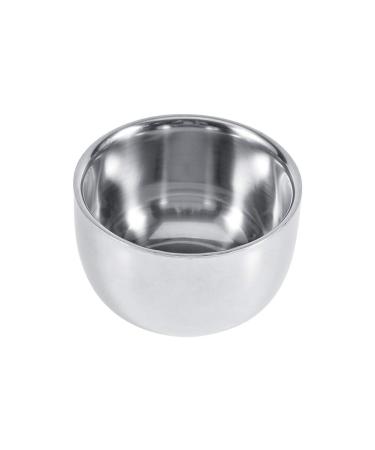 Gientan Shaving Soap Bowl Beard Shaving Stainless Steel Bowl Safe Practical For Men For Salon
