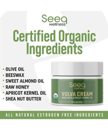 Organic Vulva Balm for Intimate Skin Care | Menopause Support | Relieves Dryness Itching & Irritation - All Natural 2 oz - Buy Online on GoSupps.com