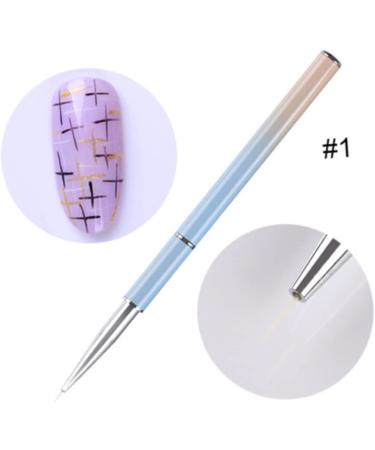 MERRYHAPY Nail Flower Colored Drawing Tool for Manicure Nail Art Liner Nail Art Pen Manicure Liner Nail Art Brush Size 1 As Shown - Buy Online on GoSupps.com