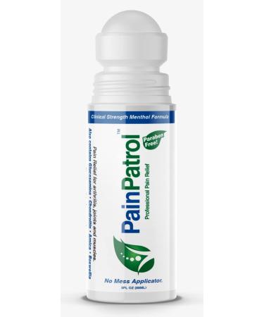 PainPatrol Pain Relief Gel Cooling Gel w 8.5% Menthol 3 oz Roll-on for Muscle Pain Joint & Back Pain Topical Analgesic Fast Acting Long Lasting Pain Reliever Cream (3 OZ)