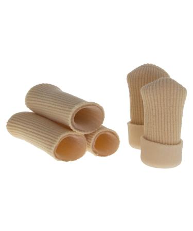 Silicone toe protector with cap | Toe caps | Pressure protection | Toes | Protection | Cushion | Pack of 5 (L)