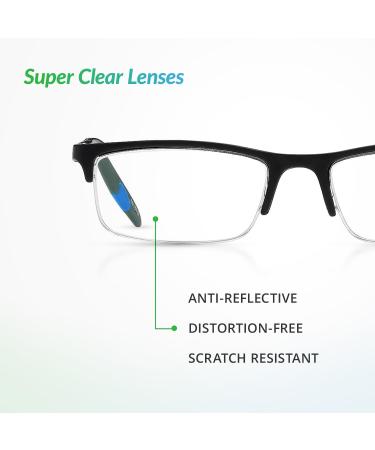 SAV Eyewear Men's Sportex AR4150 Blue Reading Glasses - 1.5x Magnification 29mm - International Shipping Available - Buy Online on GoSupps.com