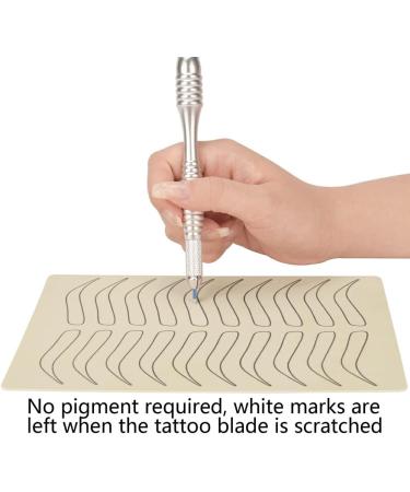 miduoidn 1/5/10 Pieces Eyebrow Practice Skin 1mm Both Side Microblading No Ink Needed Brow Coloring Dotting Line Training Stencil 1pcs 1 count (Pack of 1) - Buy Online on GoSupps.com