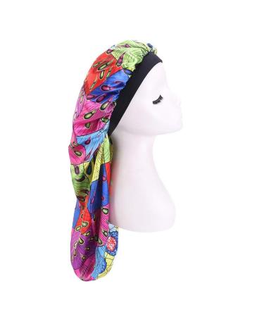 2PCS Extra Long Braid Bonnet for Sleeping - Colorful Peacock + Golden Egypt - Buy Online on GoSupps.com