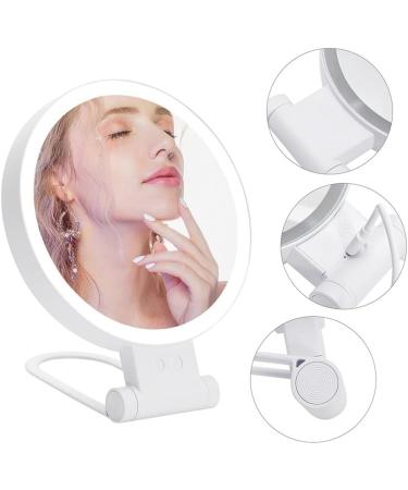 Ruuizksa 10X Magnifying Makeup Mirror with Lights and Magnification 3 Colors Desktop LED Mirror and Vanity Mirror for Travel - Buy Online on GoSupps.com