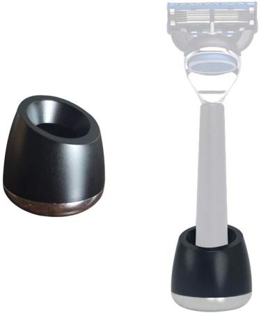 Yardwe Shaving Stand for Men - Black Razor Brush Holder & Shaving Brush Stand | International Shipping Available - Buy Online on GoSupps.com