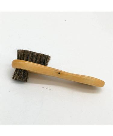 Home Shoes Brushes Double Horsehair Shoes Brush Long Handle Brush Wipe Leather Shoes Polishing Suede Soft Scrub Bathroom Tool Brush Onecolor - Buy Online on GoSupps.com