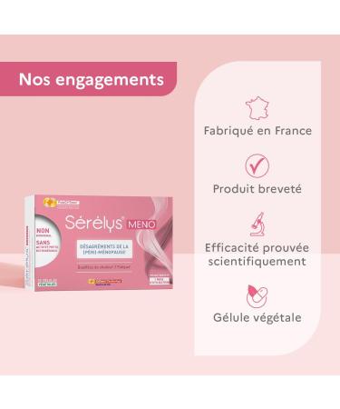 Serelys MENO Dietary supplement with cytoplasmic extracts of Swedish pollen and vitamin E that reduce hot flashes and transient fatigue - 30 vegetable capsules 1 month - Buy Online on GoSupps.com