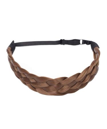 Buy Fashion Hair Extension Braided Headband - Thick Chunky Hair Band Accessories for Women - Big 1.5 Light Brown Braid - Buy Online on GoSupps.com