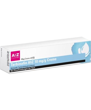 Terbinafin ABF 10 mg/g CREME: For the treatment of the skin.For young people from 12 years and adults. 15 g cream 15 g (1 Pack)