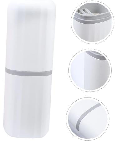 TOVINANNA 2pcs Travel Wash Cup Set | Bathroom Accessories | Toothbrush Case & Container | Perfect for On-the-Go Hygiene - Buy Online on GoSupps.com