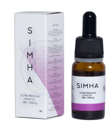 SIMHA SIMHA Ultra Premium Hemp Seed Oil 1000 mg - Cold Pressed - Organic