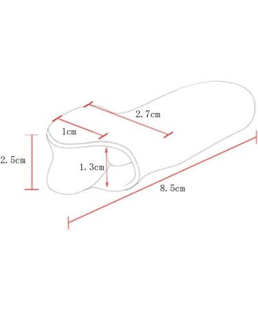 5 Pairs Gel Toe Separator - Big Toe Spreader for Pain Relief & Bunion Correction - White Color - Buy Online on GoSupps.com