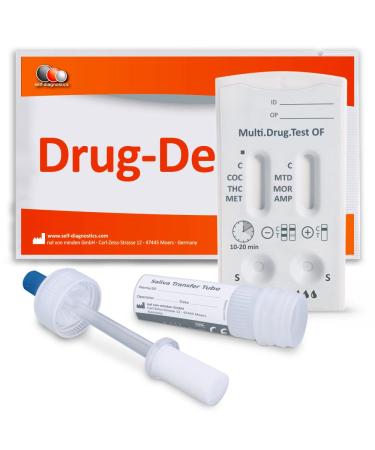 self-diagnostics drug test saliva Multi 6-1 rapid drug test kit for the detection of 6 drugs in saliva