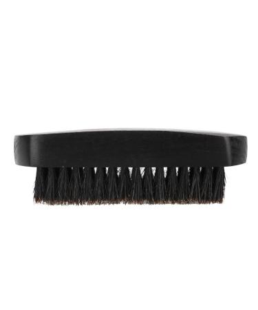 Men's Mustache Oval Black Brush - Premium Beard Care & Cleaning Kit for Styling & Massaging - Buy Online on GoSupps.com