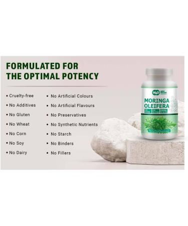 WAY 4 ORGANIC W4O Moringa Leaf Powder Capsules (Tablets) - 300 Pills 150 Servings 1000 mg (2 Pack) - Buy Online on GoSupps.com