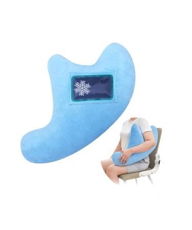 Shoulder Surgery Pillow for Sleeping Rotator Cuff Neck and Shoulder Pain Relief Side Sleeper Pillow Bed Wedge for Arm Surgery Pillow Armpit Shoulder Abduction Wedge Surgery Recovery Supplies Blue