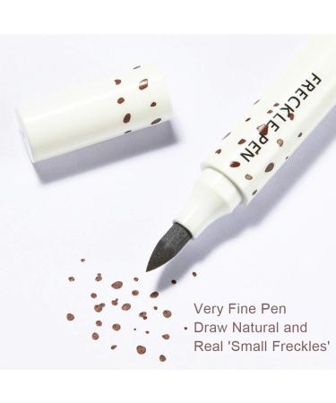 Freckle Pen Set - 2Pcs Light Brown & Dark Brown | Natural Long-Lasting Waterproof Freckle Makeup Tool - Buy Online on GoSupps.com
