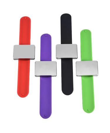 Magnetic Hair Clip Holder Bracelet - Stylish Hairpin Collector & Accessory in Red Black Green Purple - Buy Online on GoSupps.com