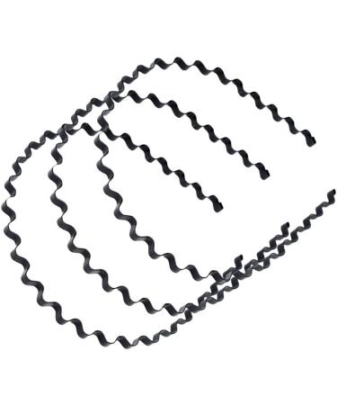 FRCOLOR Metal Headband Wave Shape - 3PCS Hairband for Women & Men - Black for Sports Running & Football - Buy Online on GoSupps.com