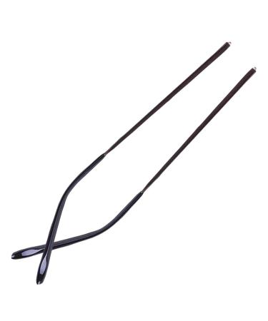 RiJpex Eyeglass Leg Ear Hook Holder 1 Pair Vintage Eyeglass Replacement Temple Glasses Metal Frame Arms Brown
