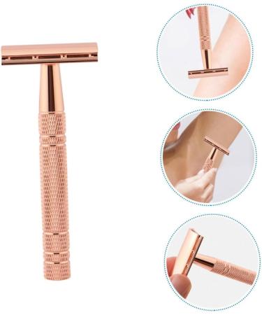 Soesfoufu Double Manual Razor for Men & Women - Metal Razor with Zinc Alloy Blade | Perfect for Personal Grooming - Buy Online on GoSupps.com