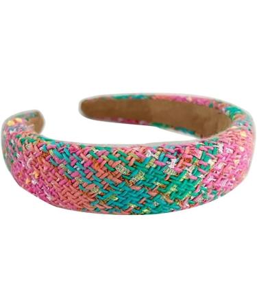 xbiez Pink Tone Headband for Woman Delicate Weaving Design Hair Clip Anti-Slip Headbands Sweet Girls Makeup Yoga Supplies T5 - Buy Online on GoSupps.com
