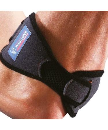 Thuasne Sport Anti-Epicondylitis Bracelet - Tennis & Golfer's Arm Support - Adjustable Silicone Compression - CE Medical Device - Black Size 2 - Buy Online on GoSupps.com
