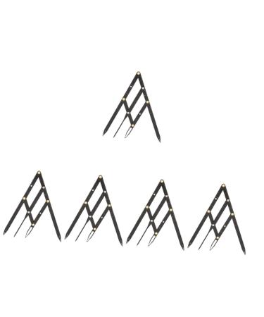 POPETPOP 5 pcs Ratio Gadgets Second Metal Makeup Caliper Sliding Tool Measuring Positioning Tools Stainless 25x5x0.6cmx5pcs Blackx5pcs