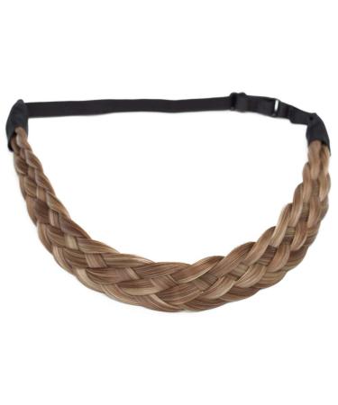 Shop Tess Braided Hair Tie | Medium Hair Accessories for Women | Light Brown & Middle Blonde Headband - Perfect for Dutt & Braids - Buy Online on GoSupps.com