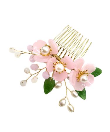 Angoily 1pc Tiara Alloy Comb Bridal Hair Comb Accessories Small Flowers Bride