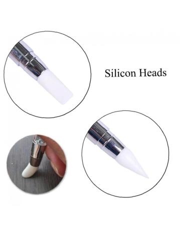 Zonster Nail Art Brush & Glitter Picker Pen - Silicone Powder Carving Tool for DIY Manicure | International Shipping Available - Buy Online on GoSupps.com