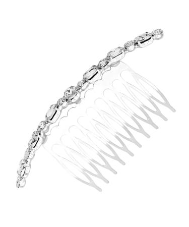 FRCOLOR Wedding Diamond Comb 1 Pc Hair Comb Crystal Headband Bridesmaid Hair Accessories Exquisite Headwear Crystal Side Carpal Tunnel Wrist Brace Pearl Rhinestones Hairpin Rhinestone