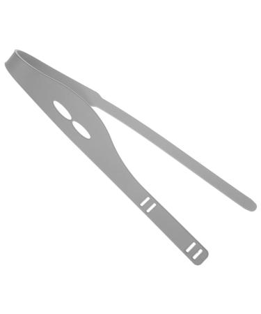 Beavorty Neckline Shaving Template and Hair Trimming Guide Adjustable Curved Silicone Haircut Band for DIY Home Haircuts Grey