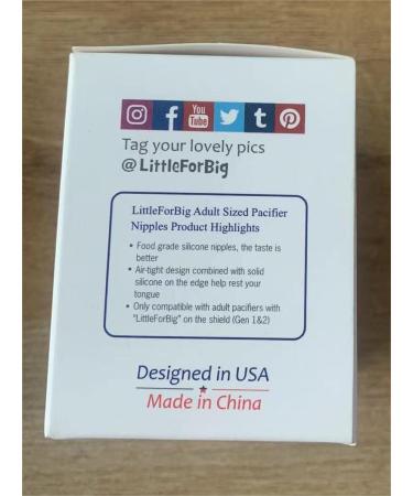 Shop LittleForBig Adult Size Candy Gloss Pacifier Nipples Value Pack | International Shipping Available - Buy Online on GoSupps.com