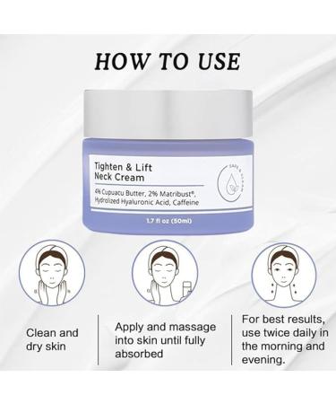 (Most Gifted) 2024 New 1/2/3 Jars Pure Tighten & Lift Neck Cream Go Neck Firming Cream | Anti-Aging Neck Cream for Tightening and Wrinkles for an Even Skin Tone and Neck Lift - 50ml/1.7fl.oz (3 Jars Tighten & Lift Neck Cream) - Buy Online on GoSupps.com