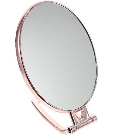 Portable Handheld Makeup Vanity Magnifier Set - Gold Double Sided Mirror for Bedroom and Dormitory - Compact Folding Design - 29x12.5cm - By Minkissy - Buy Online on GoSupps.com